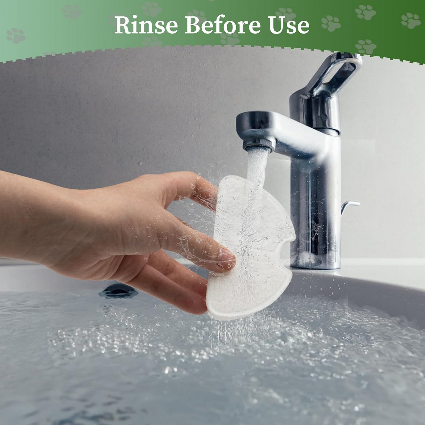 Replacement Filters & Replacement Pre-Filter Sponges for 2.2L/74oz Automatic Pet Water Fountain Stainless Steel Cat Water Fountain