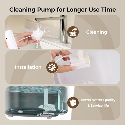 Rechargeable Battery Wireless Cat Water Fountain Operated Cordless Pet Water Fountain